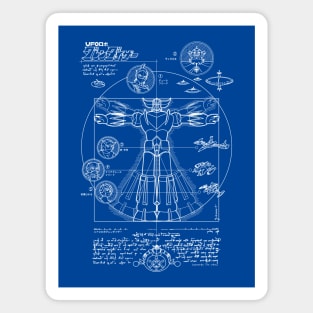 240 Grendizer Blueprint Magnet